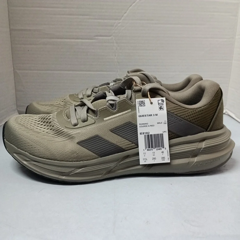 Adidas Questar 3 Men's Athletic Running Shoes Olive Green Size‎ 11.5 IE8182